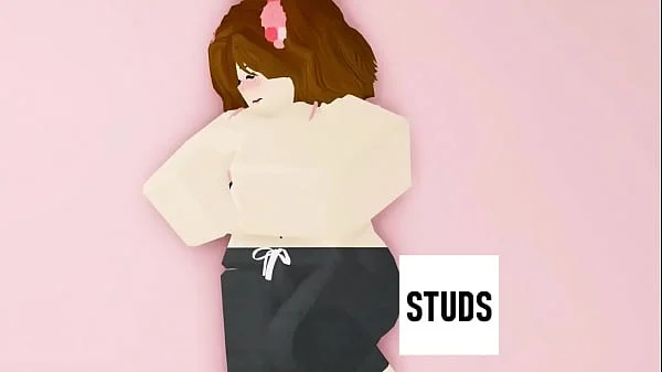 STUDS - Brunette step mom MILF shows off in nude photo shoot (ROBLOX PORN/RR34)