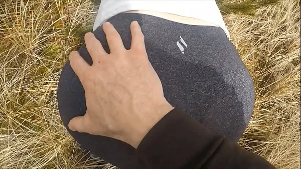 Teasing milf gets her ass fucked at the beach