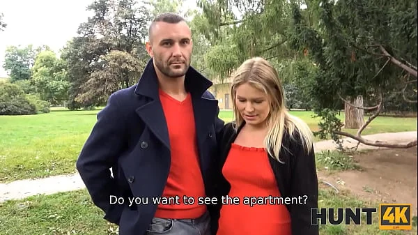 HUNT4K. Irresistible pregnant babe gets it on orally and vaginally