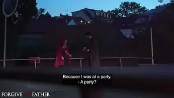 Crazy woman has rough sex with a big cock and he cum on her face