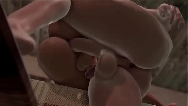 Futa on Futa where shemale MILF accidentally saw a dickgirl jerking off, and for this she was properly fucked in Anal