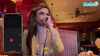 Cumming In Public With My Interactive Toy Gave Me A Huge Wet Orgasm At Lunch
