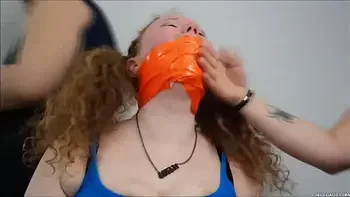 Slutty Whore Turned Gagged Slave By Three Lesbian Women Who Loves Gagging Girls!