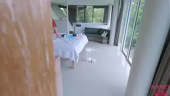 Playing a Game with Squirting Step Sister! CUM 2 Times inside Her Tight Pussy - Honey Play Box