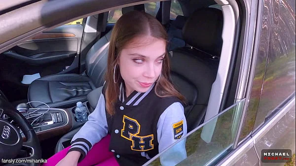 Lucky Stranger Met MihaNika69 In The Public Park