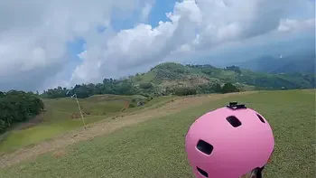 Wet Pussy SQUIRTING IN THE SKY 2200m High In The Clouds while PARAGLIDING
