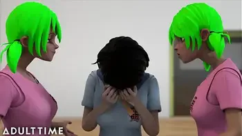 ADULT TIME - Giantess MILF Professor & Hentai Bondage - Hentai Sex University