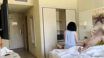 PUBLIC DICK FLASH. I pull out my dick in front of a hotel maid and she agreed to jerk me off.