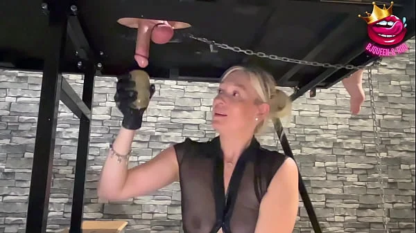 Milking table ruined orgasms session