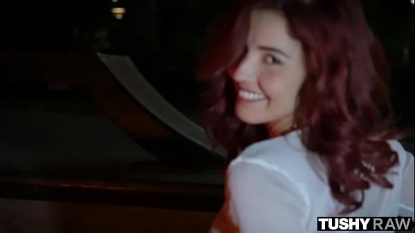 TUSHYRAW Hot redhead Agatha gets her tight ass fucked hard