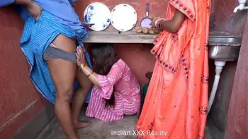Indian step Family in Kitchen XXX in hindi