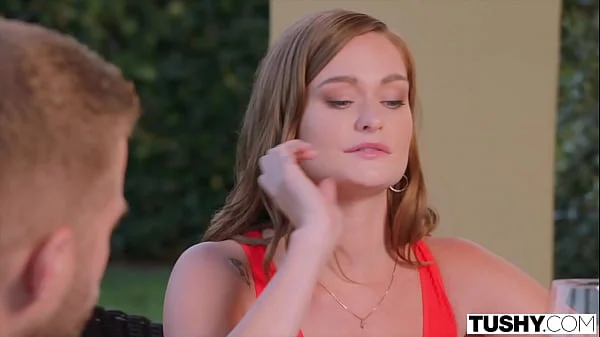 TUSHY Stunning Honour has her perfect ass stretched wide