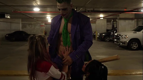 How Many Harleys Are Too Many For A Single Joker? Halloween Threesome With Maximo Garcia And Mackenzie Mace