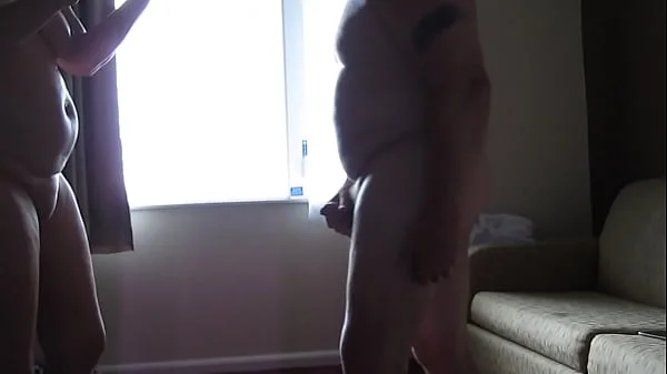 Fingered to orgasm in hotel window