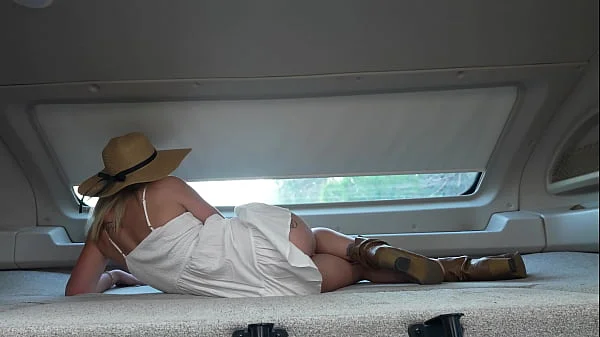 PORN  Road Trip Slut Gets Drilled In The RV