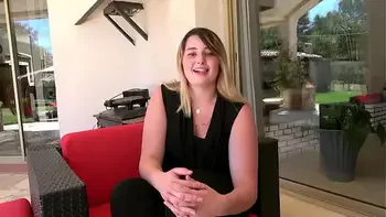 Davina and Candie's first FFM trio, anal for lesbians