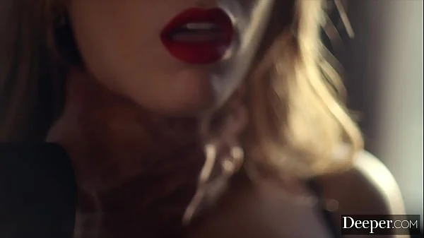 Deeper. Submissive Angel is leashed & punished by her master