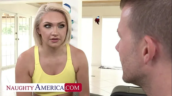 Gorgeous neighbor Bambi Barton needs a big cock to fill up her pussy