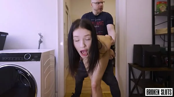 RENT IS DUE - Petite Teen Gets Her Pussy Destroyed By Her Landlord
