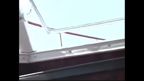 Juicy babe with raven hair Angelina Crow got her butt polished on the cruising luxury yacht