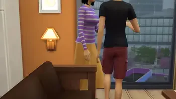 Step-Mom caught StepSon watching porn and masturbating so this helps her first time having sex