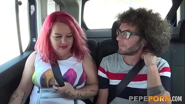 He bangs the dirty chubby redhead by the sea