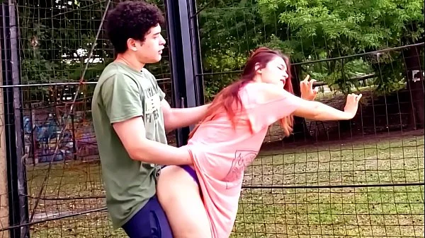 Deepthroat and rough sex in the park with my schoolmatev