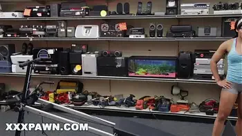 XXX PAWN - Fit Latin Lady Workin' Out Naked In My Store, Fuck Yeah