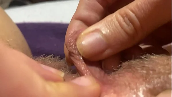 Huge clitoris rubbing and jerking orgasm in extreme close up masturbation HD POV