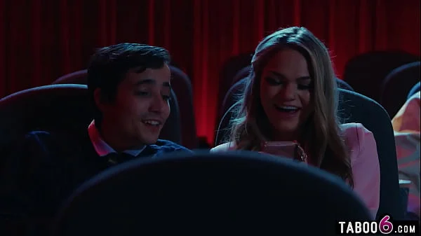 Movie theatre had teen couple fucking disburbing old people trying to watch