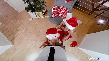 TmwPOV.com - Mia Trejsi & Mina - Your dick is our Christmas gift