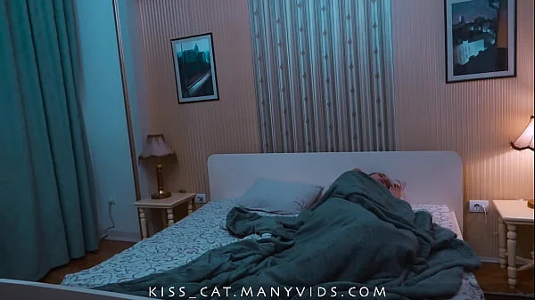 DAY 17 - Step mom at Valentine's day Shares Bed with Step son. Twice Creampie: Pussy and Oral / Kisscat