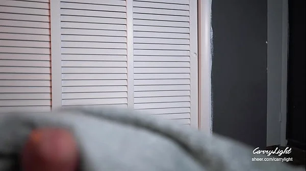 Step Mom caught Step Son jerking off and help him to cum quick