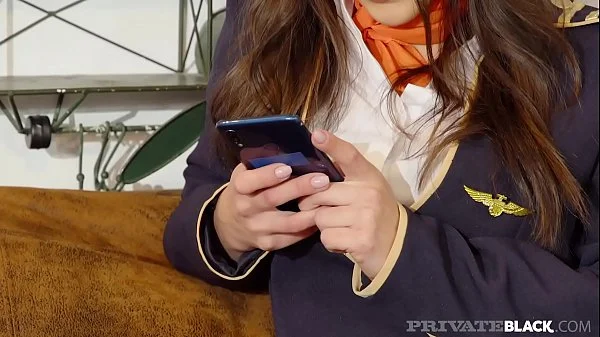 PrivateBlack - Flight Attendant Anastasia Brokelyn Is Fucked