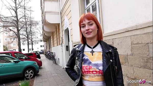 GERMAN SCOUT - Skinny Crazy Redhead Teen Dolly Dyson get Rough Fucked at Model Job