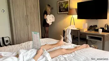 PUBLIC DICK FLASH. I pull out my dick in front of a hotel maid and she agreed to help me cum