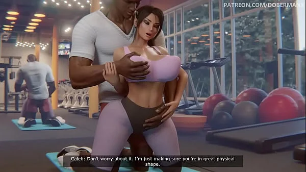 3D animation instructora de gym follando por el culo