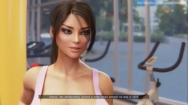 3D animation instructora de gym follando por el culo