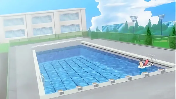Step Sister Asks For Sex in the Pool - Hentai uncensored [Subtitled]