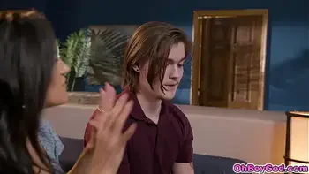 Is that weird? Yeah, Penny Barber! it's fucking weird to watch your stepson Tyler Cruise while he is having sex with his girlfriend Freya Parker for his first time!