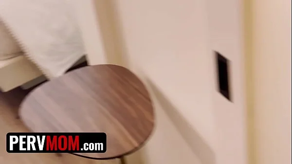 Stepson Walks In On His Stepmom Pleasuring Herself With A Dildo While They're On Vacation Together