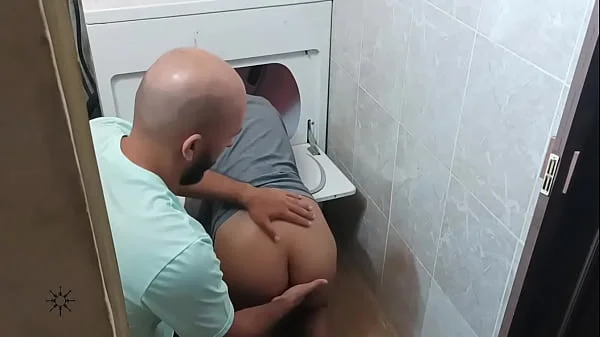 My stepbrother finds me trapped, he helps me with his big penis that drains rich semen.