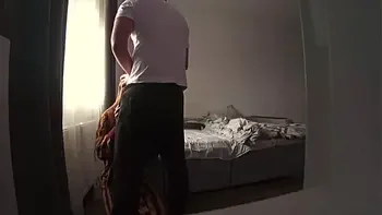 Cheating wife with a friend while her husband is at work. Real