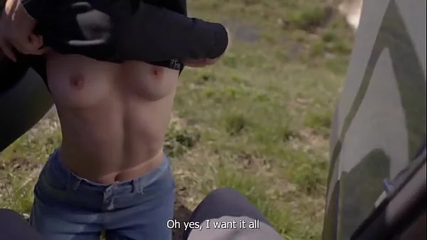 Horny Teen Sucked and Swallowed me on our Road Trip - Amateur POV