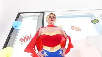 DEE WILLIAMS Big Huge Tits Sexy MILF Huge Cock POV Deepthroat Facefuck Blowjob and Cum Swallow