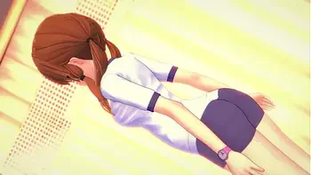 Hermanastra quiere follar vistiendo su ropa de deportes en la enfermería (sin censura) (hentai 3D)