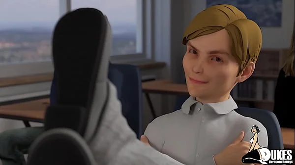 Rich boy has fun with his maid and his teacher.