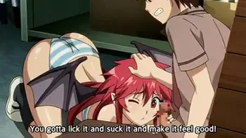 Little step Sister Helps Cum Hentai Sibling Blowjob