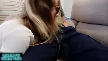 Extreme Ejaculation destroys clean clothes before going to work