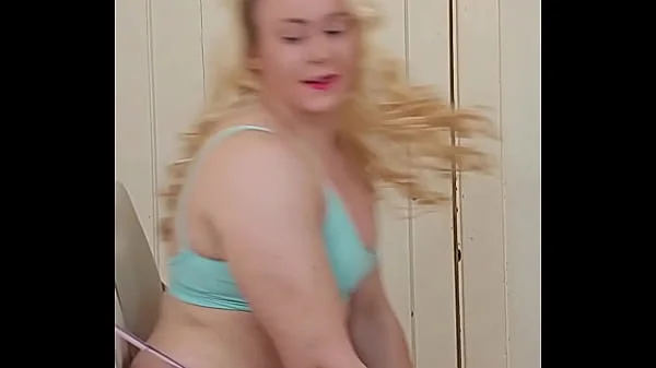 Funny thong hanging wedgie